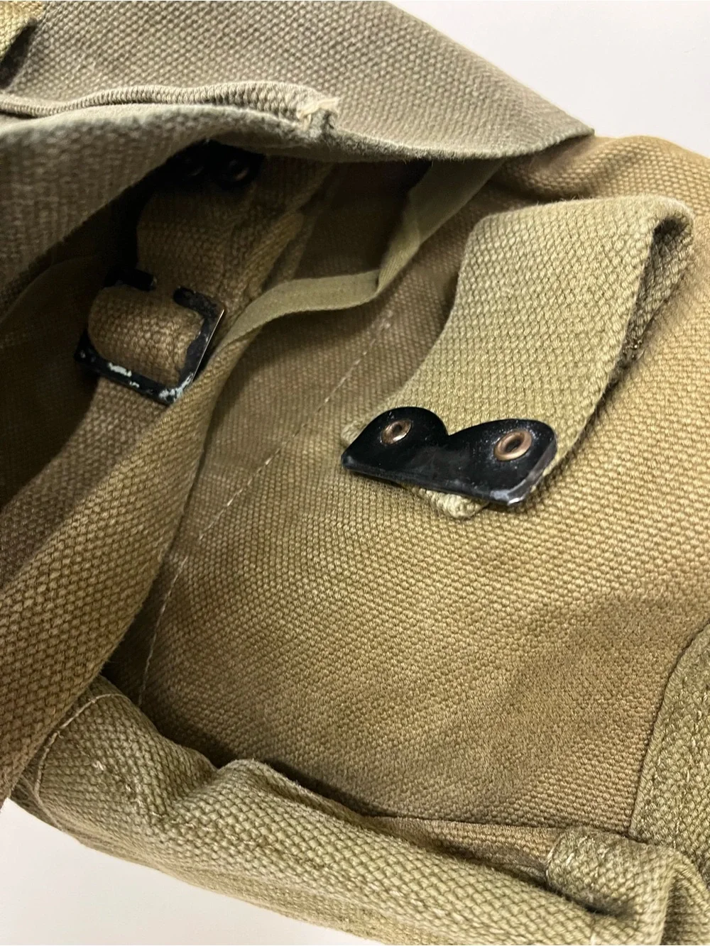 Vintage 50s Military Haversack Bag Knapsack